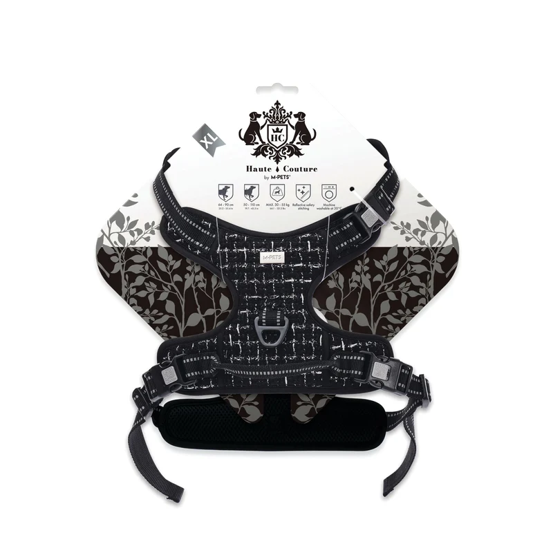 Haute Couture Dog harness Black charm