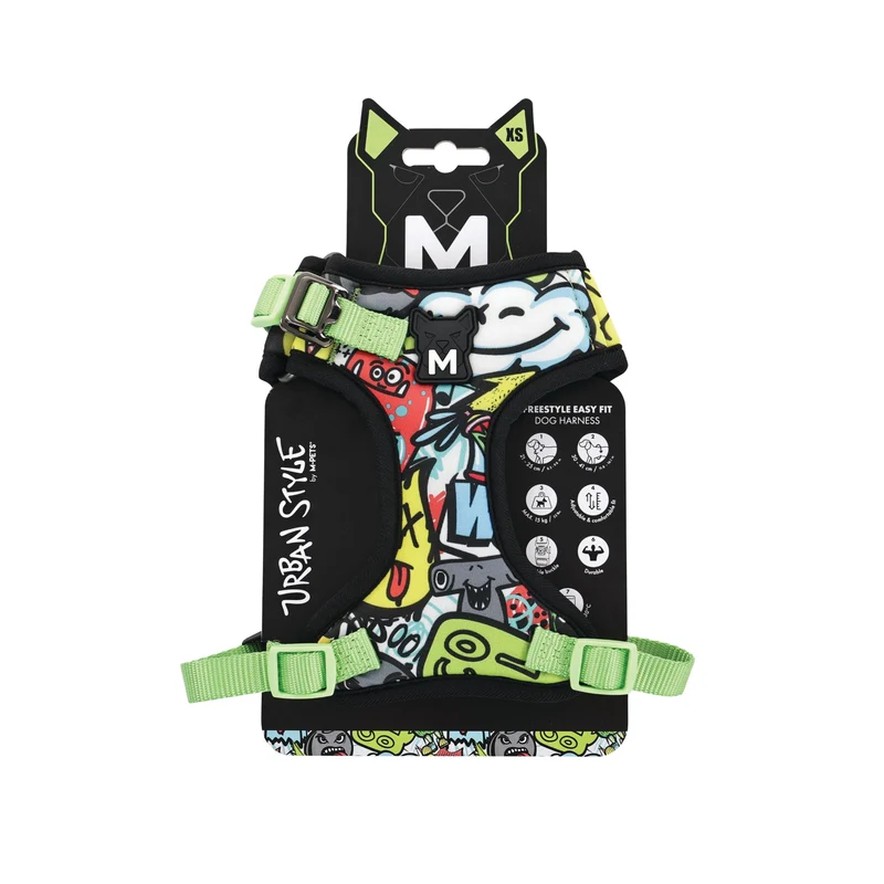 URBAN STYLE FREESTYLE Multicolour Easy fit Dog harness