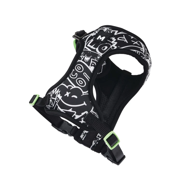 URBAN STYLE FREESTYLE Black & White Easy fit Dog harness