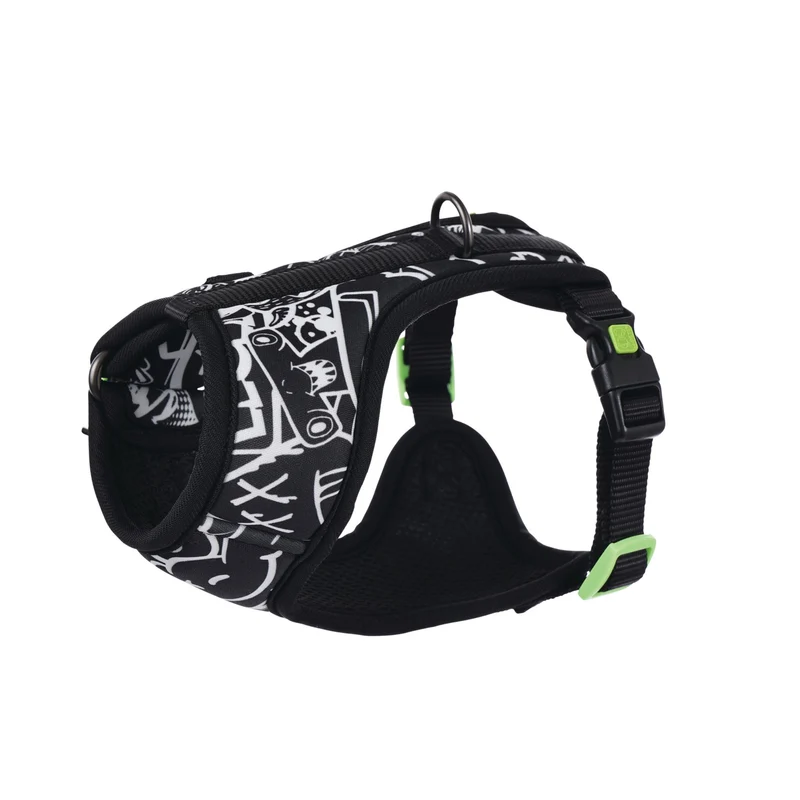 URBAN STYLE FREESTYLE Black & White Easy fit Dog harness