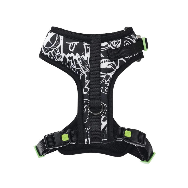 URBAN STYLE FREESTYLE Black & White Easy fit Dog harness