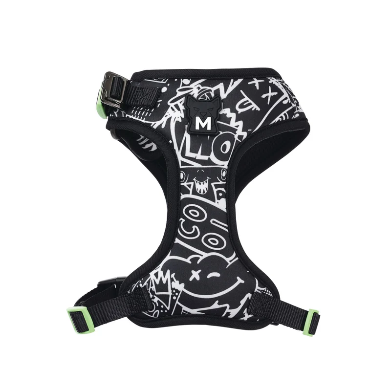 URBAN STYLE FREESTYLE Black & White Easy fit Dog harness