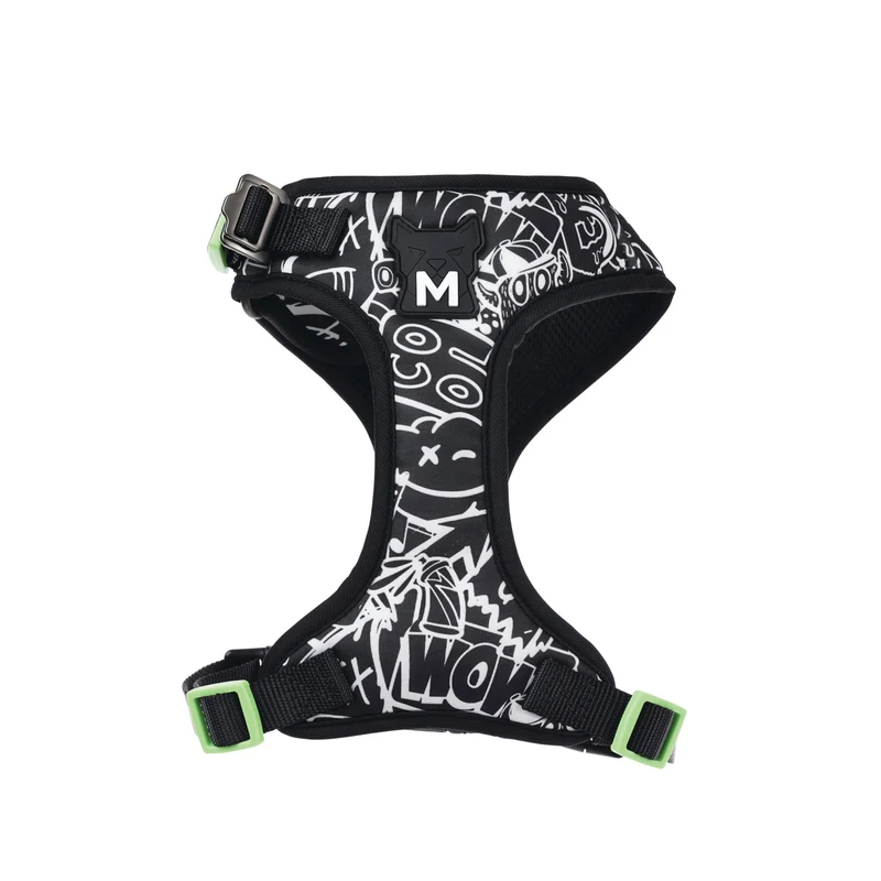 URBAN STYLE FREESTYLE Black & White Easy fit Dog harness