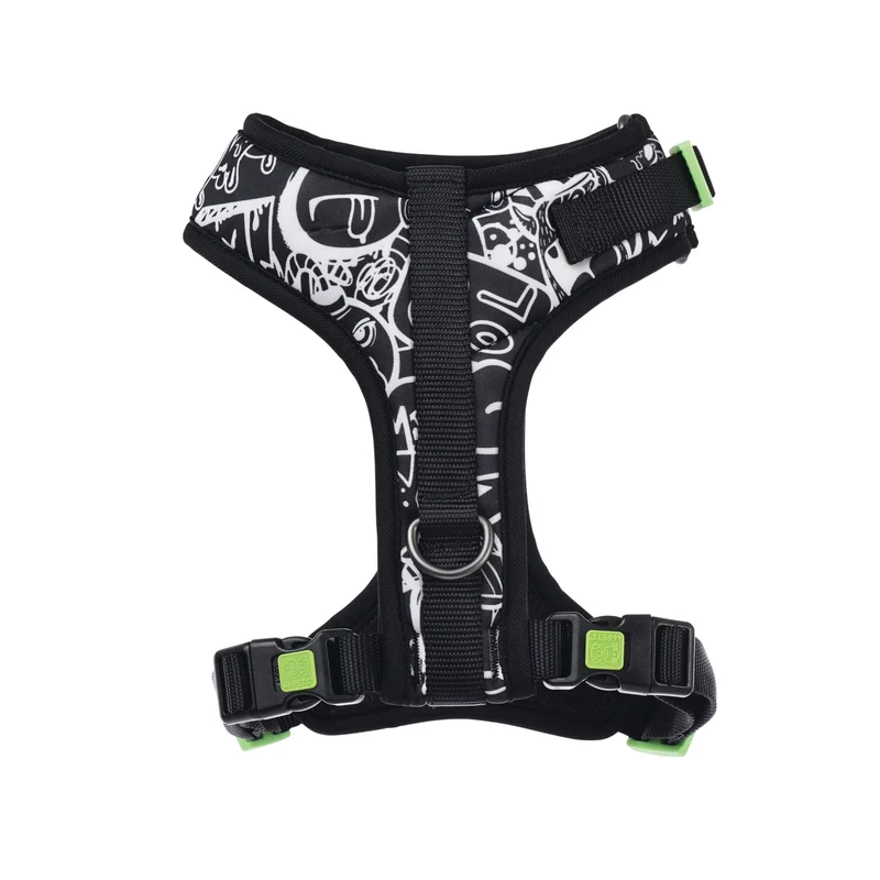 URBAN STYLE FREESTYLE Black & White Easy fit Dog harness