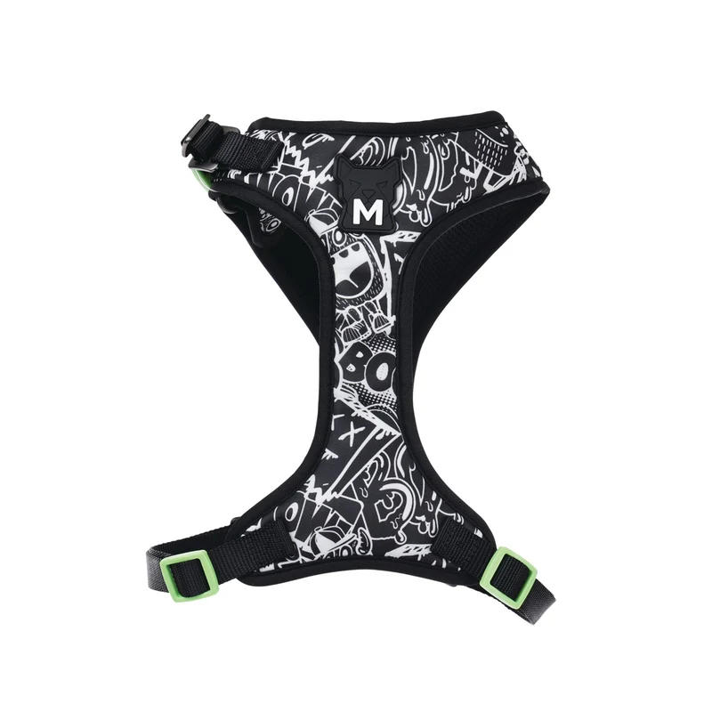 URBAN STYLE FREESTYLE Black & White Easy fit Dog harness