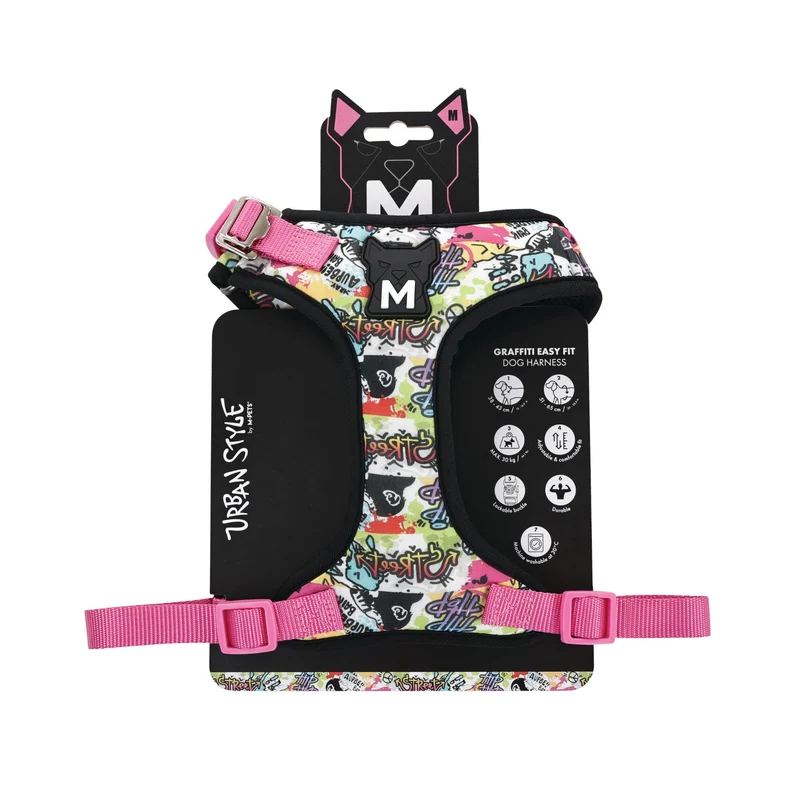 URBAN STYLE GRAFFITI Easy fit Dog harness