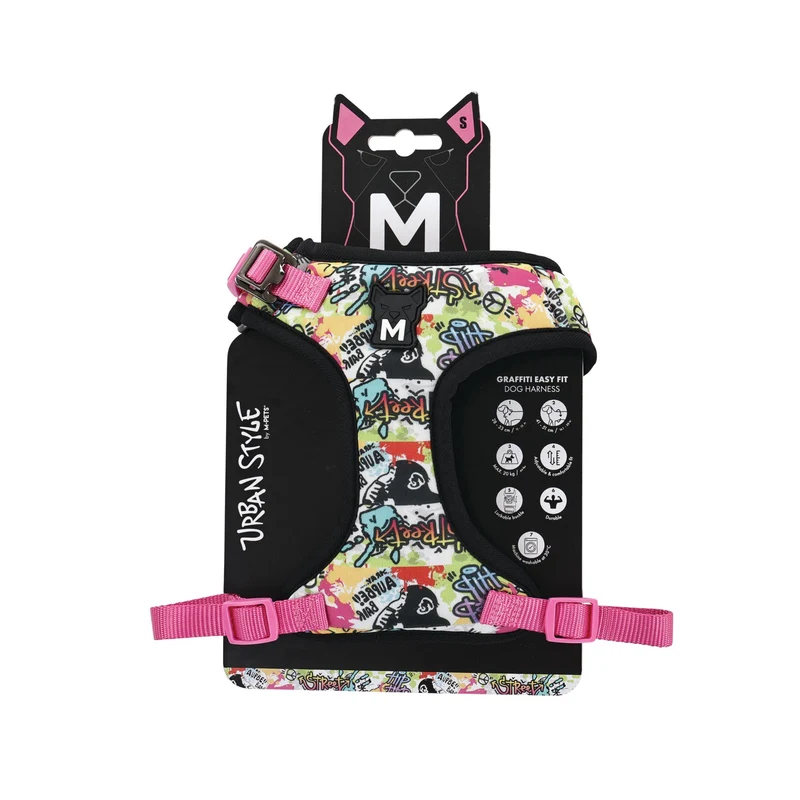 URBAN STYLE GRAFFITI Easy fit Dog harness
