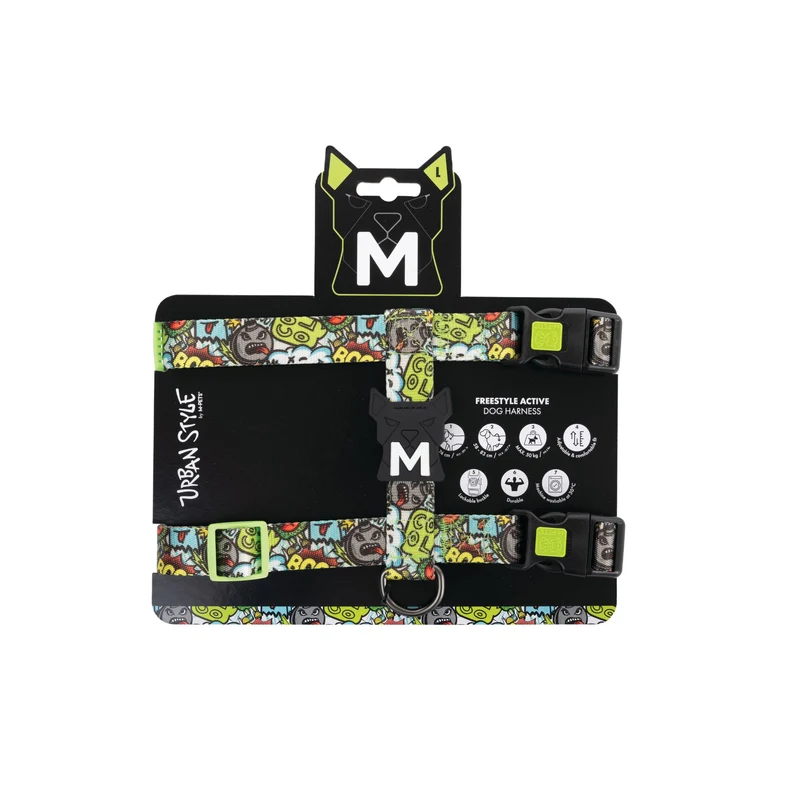 URBAN STYLE FREESTYLE Multicolour Active Dog Harness