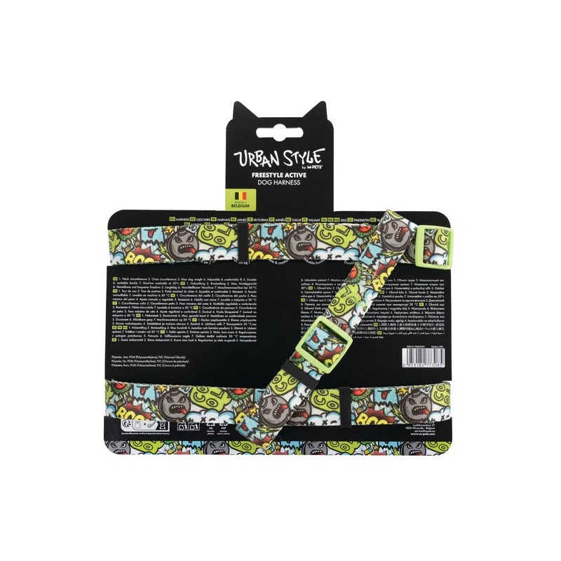URBAN STYLE FREESTYLE Multicolour Active Dog Harness