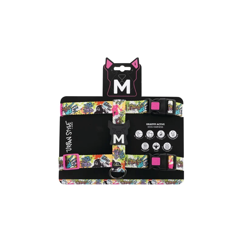 URBAN STYLE GRAFFITI Active Dog Harness