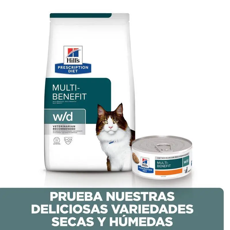 Hill'S W/D 1,5 kg Alimento para Gatos