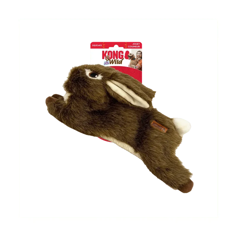 KONG Wild Low Stuff Liebre M Juguete para Perros