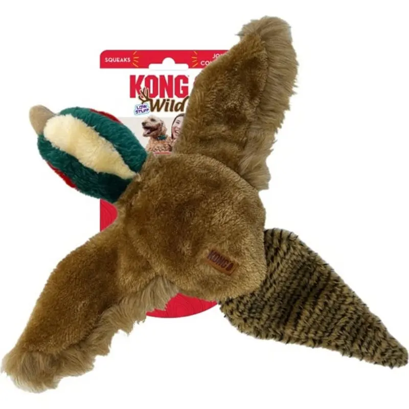 KONG Wild Low Stuff Peluche Faisán M Juguete para Perros