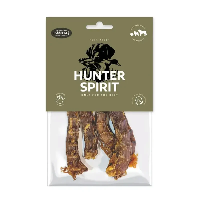 Hobbitalf Cuellos de Pato 150 g - Snack Natural para Perros