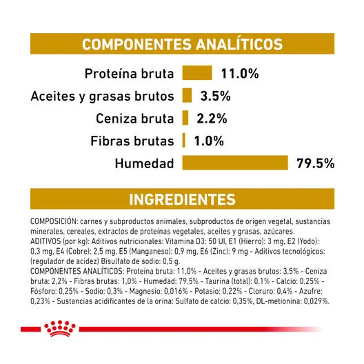 Royal Canin Veterinary Urinary S/O 85 Gr (Sobre Paté). Oferta por proximidad de caducidad 11-2026