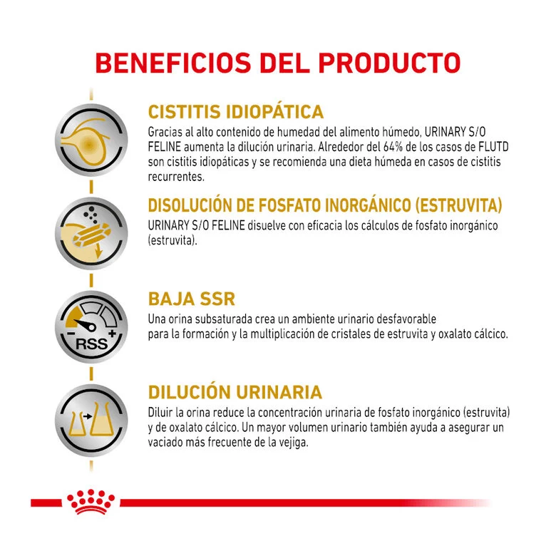 Royal Canin Veterinary Urinary S/O 85 Gr (Sobre Bocaditos En Salsa)