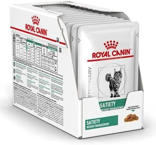 Royal Canin Veterinary Satiety Weight Management 85 Gr (Sobre Finas Láminas En Salsa)