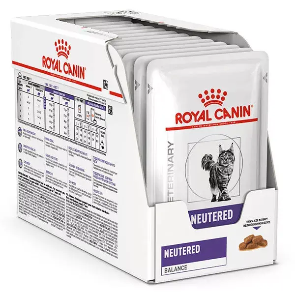 Royal Canin Veterinary Neutered Balance Cat 85 Gr (Sobre Finas Láminas En Salsa)