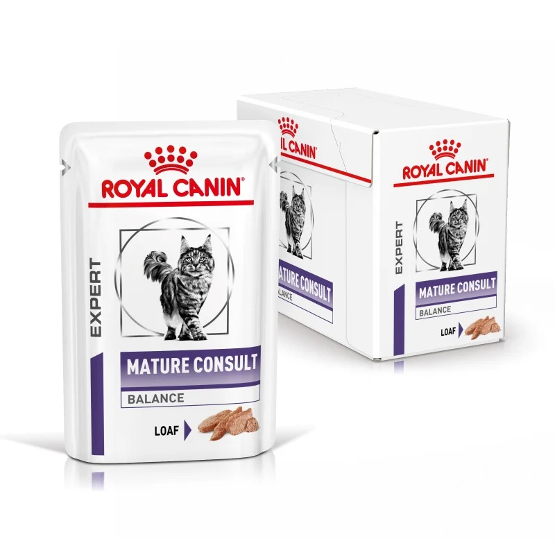 Royal Canin Veterinary Mature Consult Balance Cat 85 Gr (Sobre Paté)