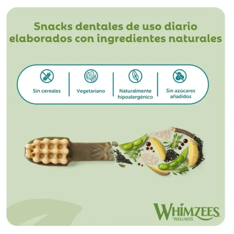 Whimzees Toothbrush Cepillo de Dientes Snack Dental para Perros