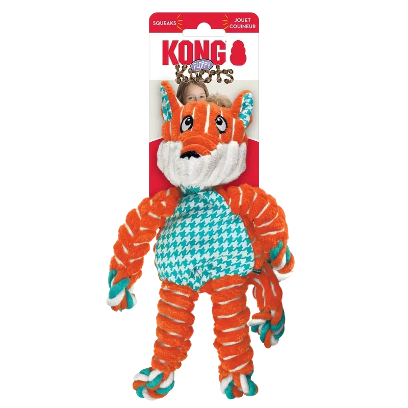 KONG Floppy Knots Fox S/M Juguete para Perros