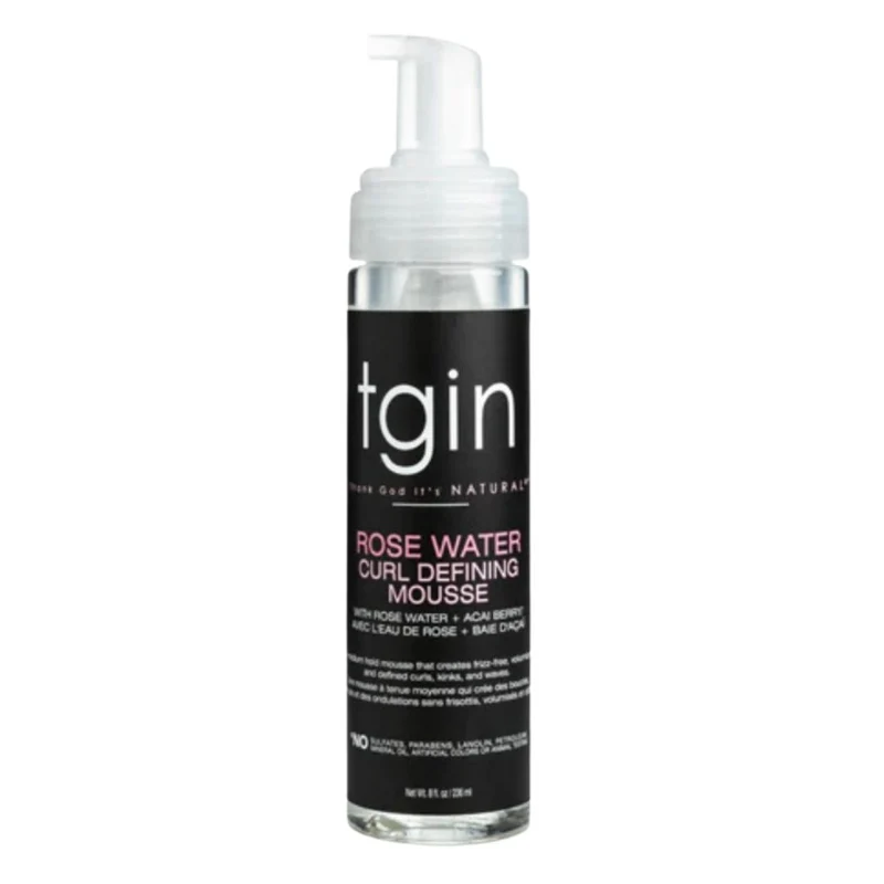 Tgin Rose Water Curl Defining Mousse 236ml