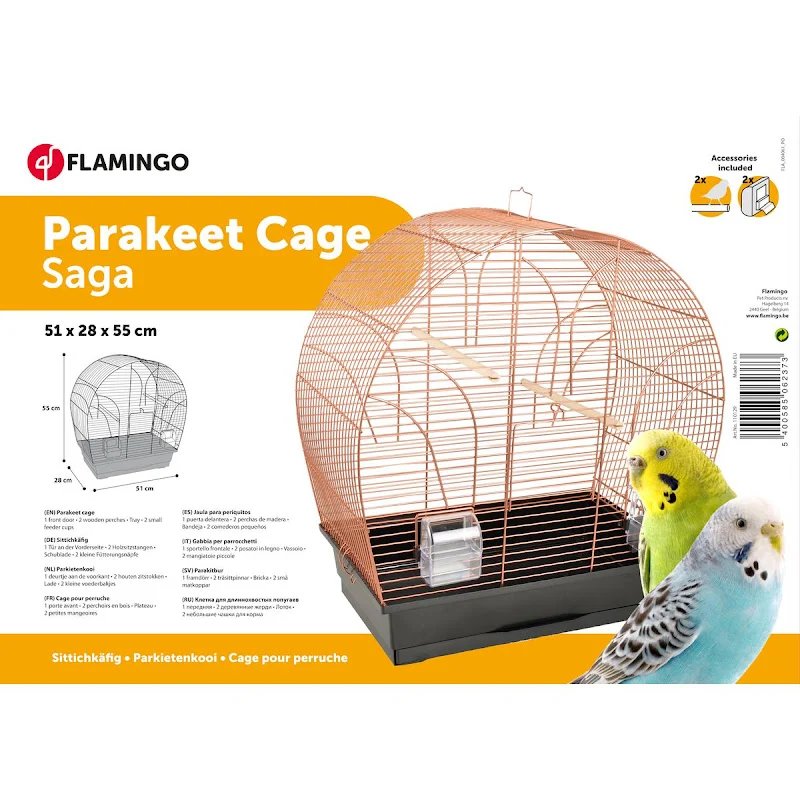 Birdcage Saga Negro/Cobre