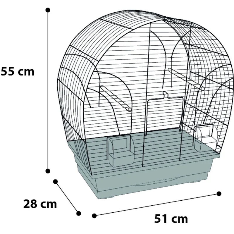 Birdcage Saga Negro/Cobre