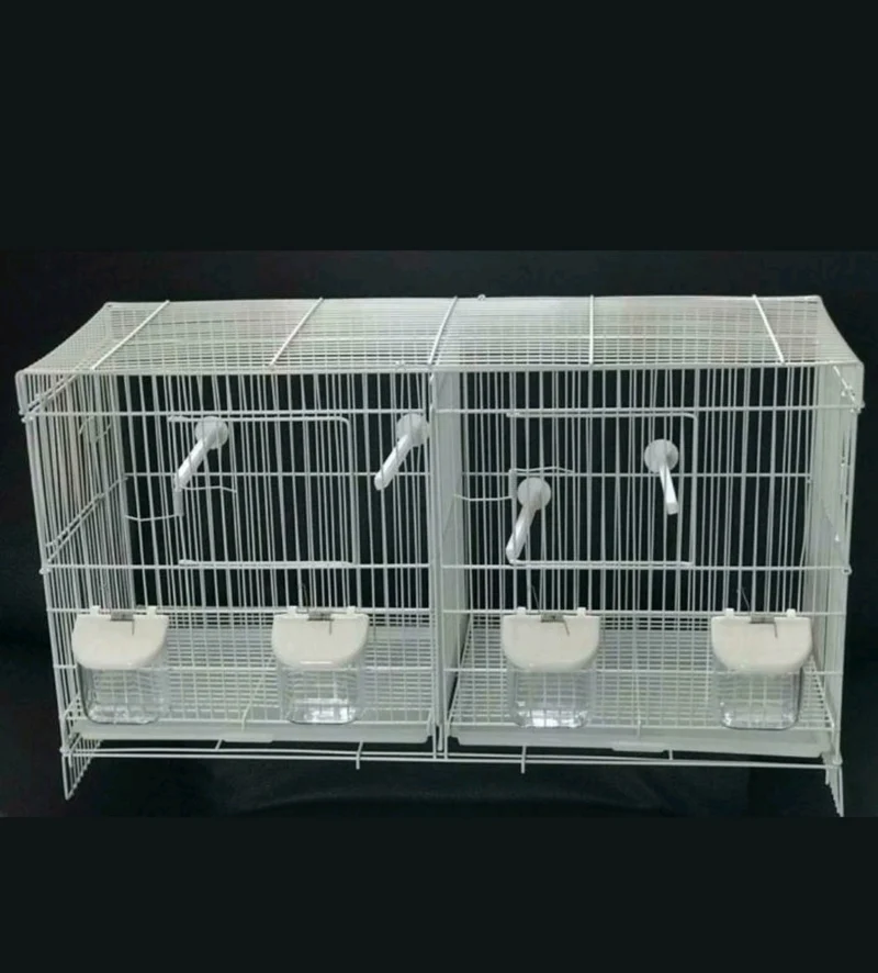 Jaula de cría blanca apilable 60x25x35 (1 caja 6 piezas)
