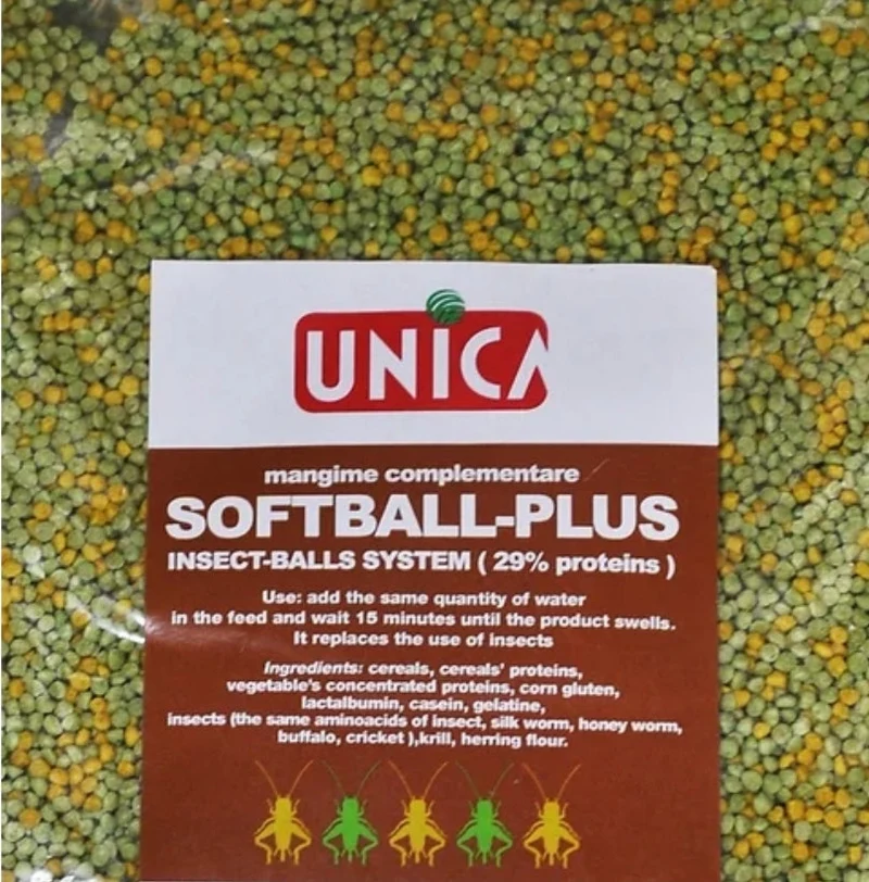 Softbol Plus 250 gramos (Insectos) 29% Proteína (Alternativa a Insectos Congelados)
