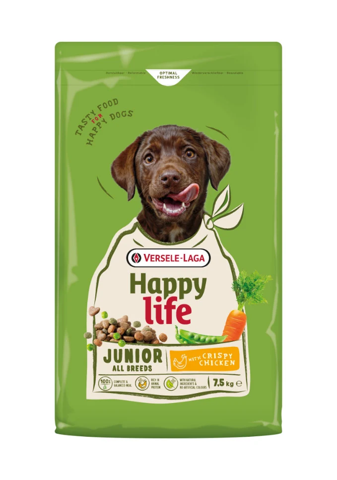 Happy Life Junior Chicken 7.5 kg Alimento variado para pollos, cachorros en crecimiento vital - Versele Laga