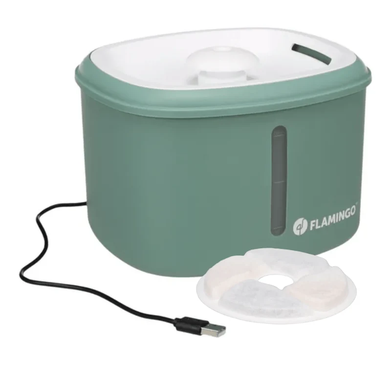 Flamingo Finto Fuente para Beber Agua Bebedero para Gatos 2,5L