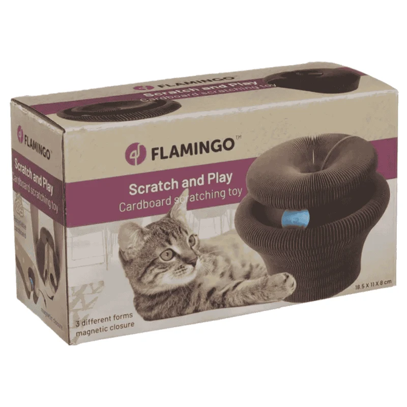 Flamingo Cama Juguete Rascador 18,5x11x8cm para Gatos