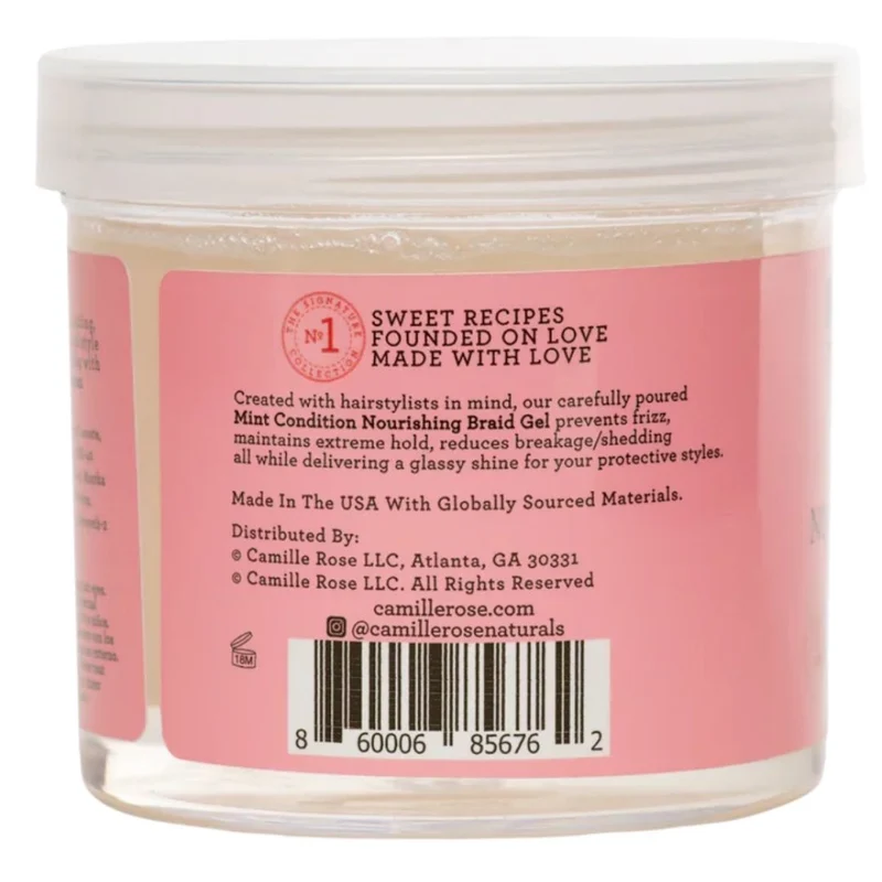Camille Rose Mint Condition Nourishing Braiding Gel Extreme Hold 355ml