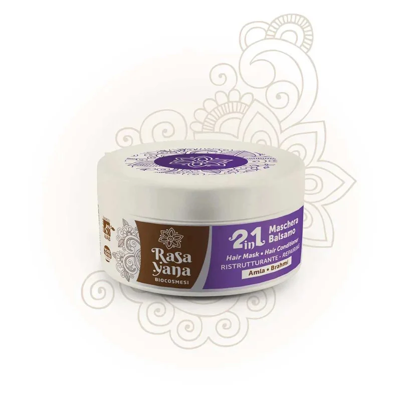 Rasayana Biocosmesi 2 in 1 Maschera Balsamo Hair Conditioner Ristrutturante