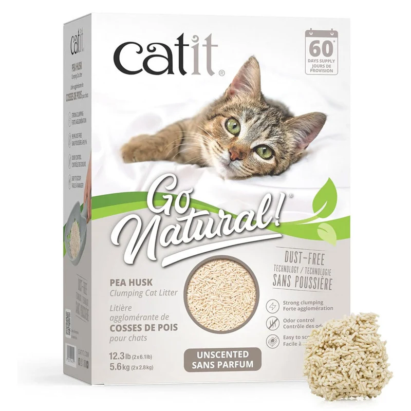 Catit Go Arena Natural Guisante Sin Aroma 14L 5,6 kg
