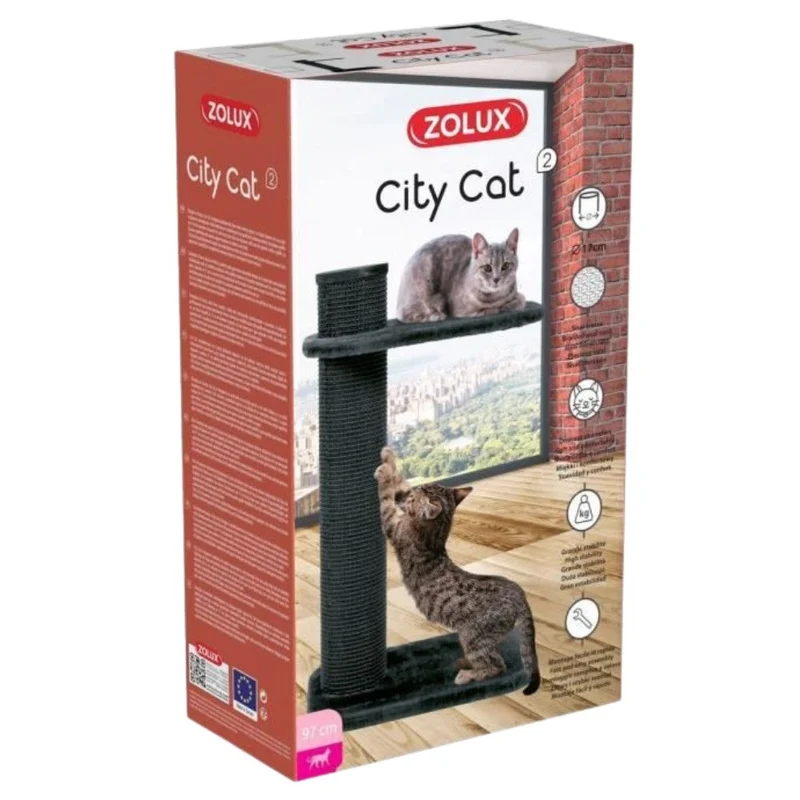 Zolux Árbol Rascador City Cat 2 y 3 Poste para Gatos