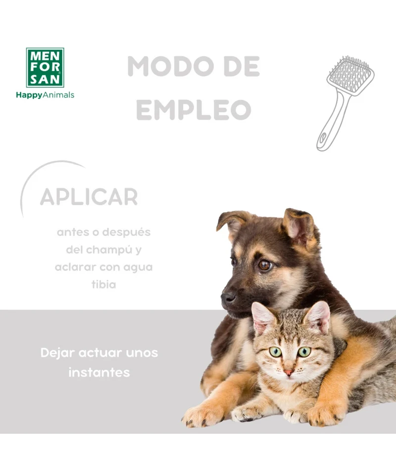 Menforsan Desenredante Acondicionador para Perros y Gatos