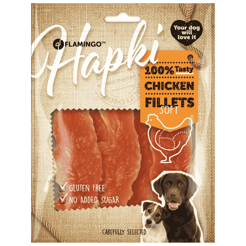Flamingo Hapki Snack Blando Filete de Pollo para Perros