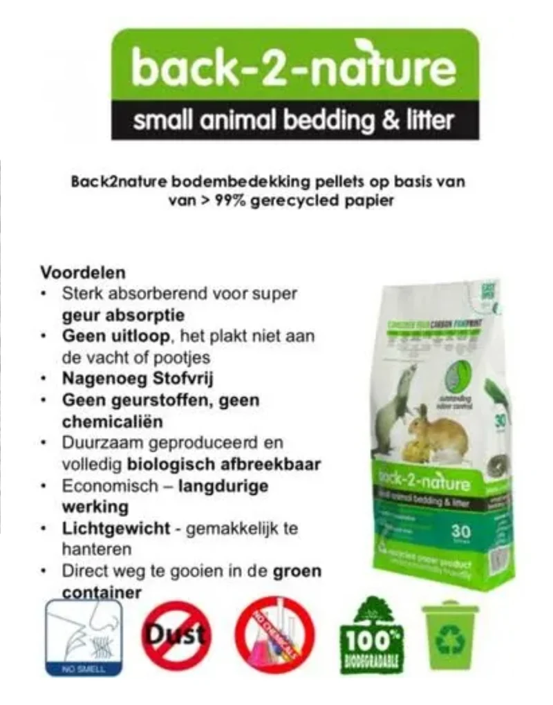 Back-2-Nature Bedding & Litter - Ropa de Cama 10L