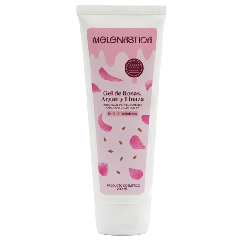 Melenastica Rose Water, Argan and Flaxseed Gel 200ml