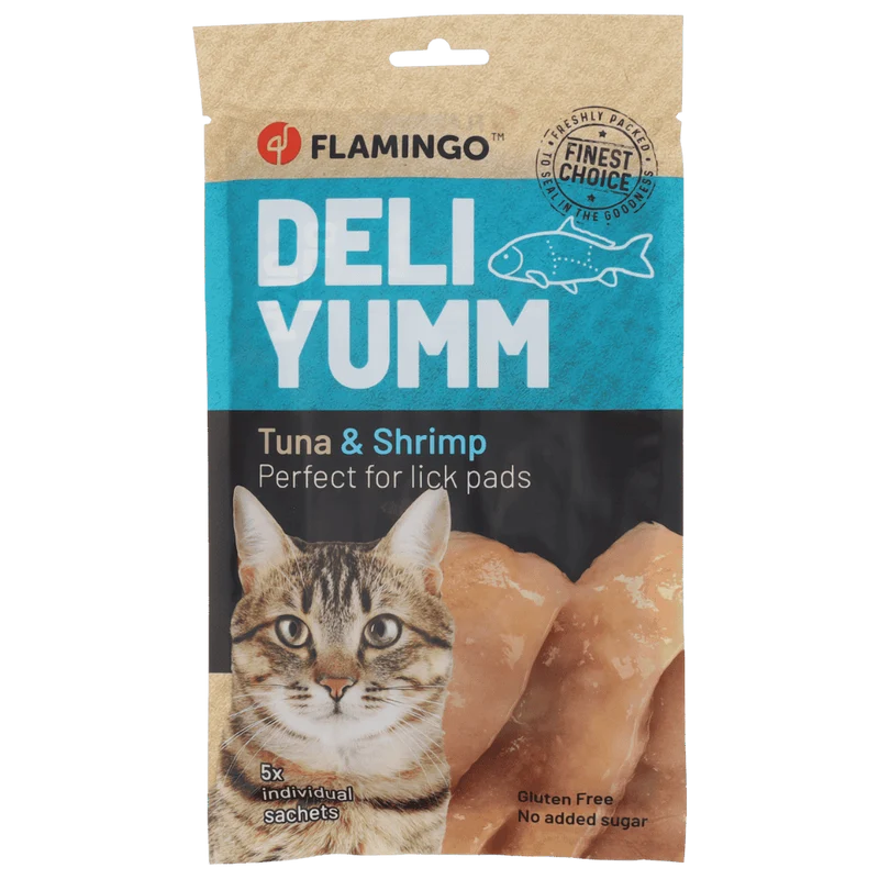 Flamingo Deli Yumm Paté Atún y Camarones Snack Líquido para Gatos