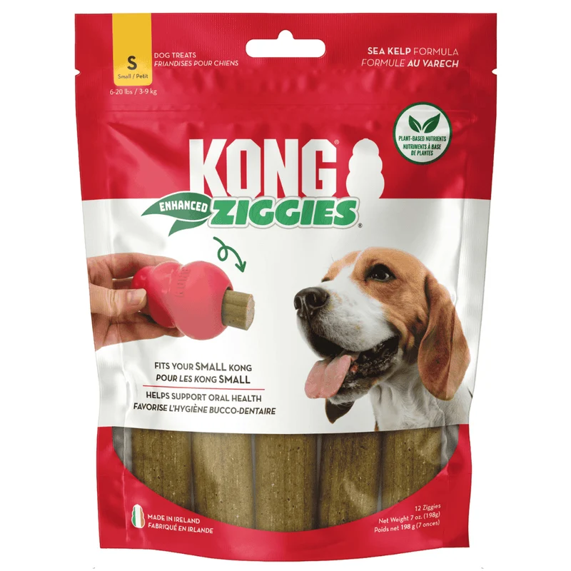KONG Ziggies Enhanced Snack para Perros Adultos y Cachorros