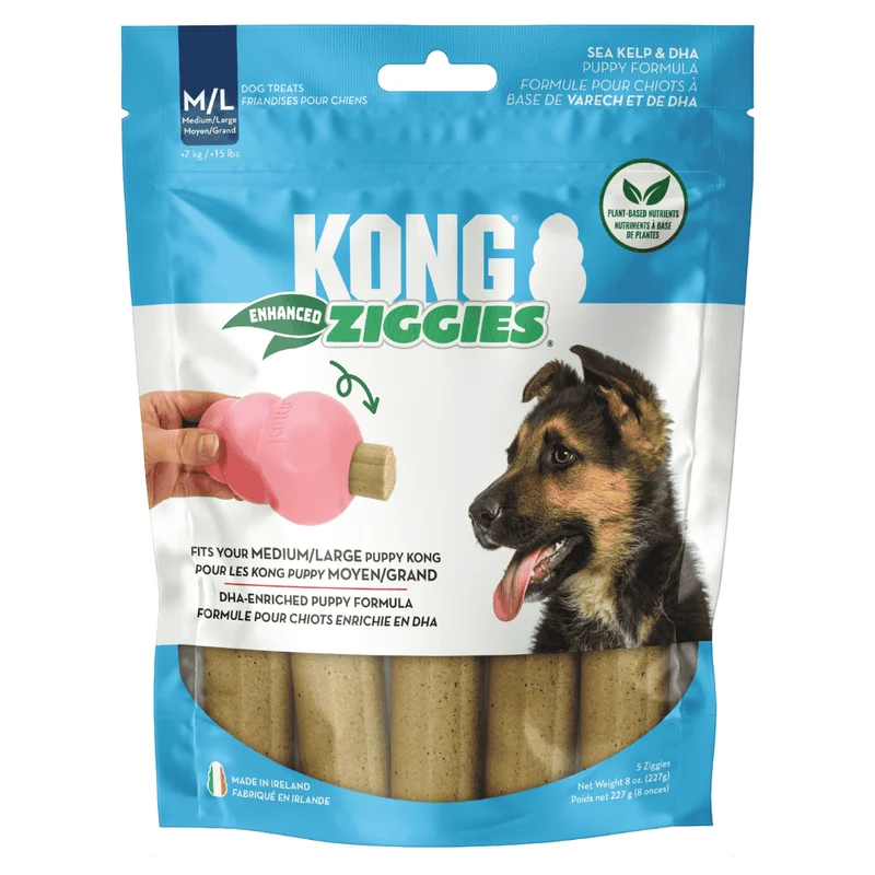 KONG Ziggies Enhanced Snack para Perros Adultos y Cachorros