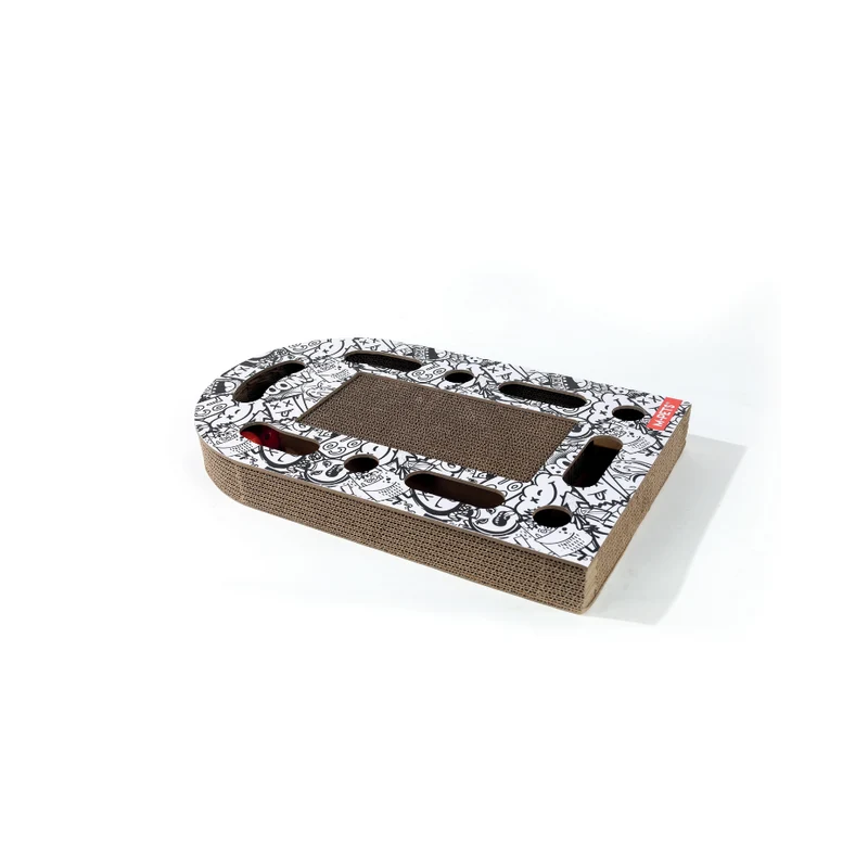 URBANSTYLE Freestyle Cat scratcher - black & white
