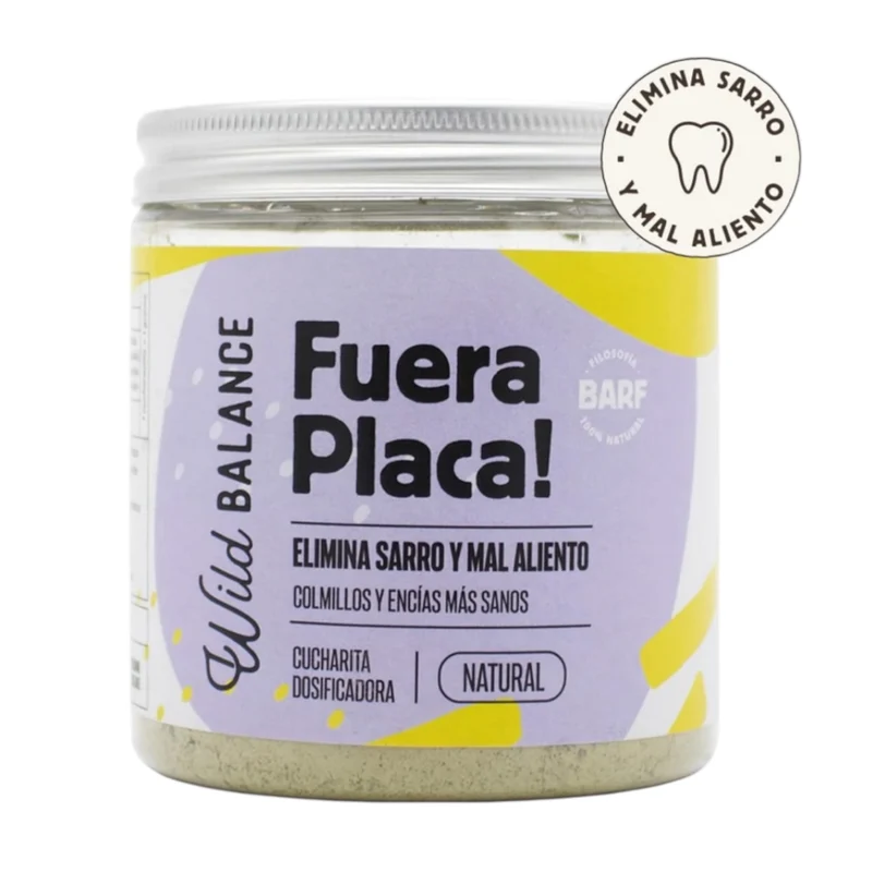 Wild Balance Fuera Placa para Perros y Gatos — Polvo Antisarro Natural con Algas 100g