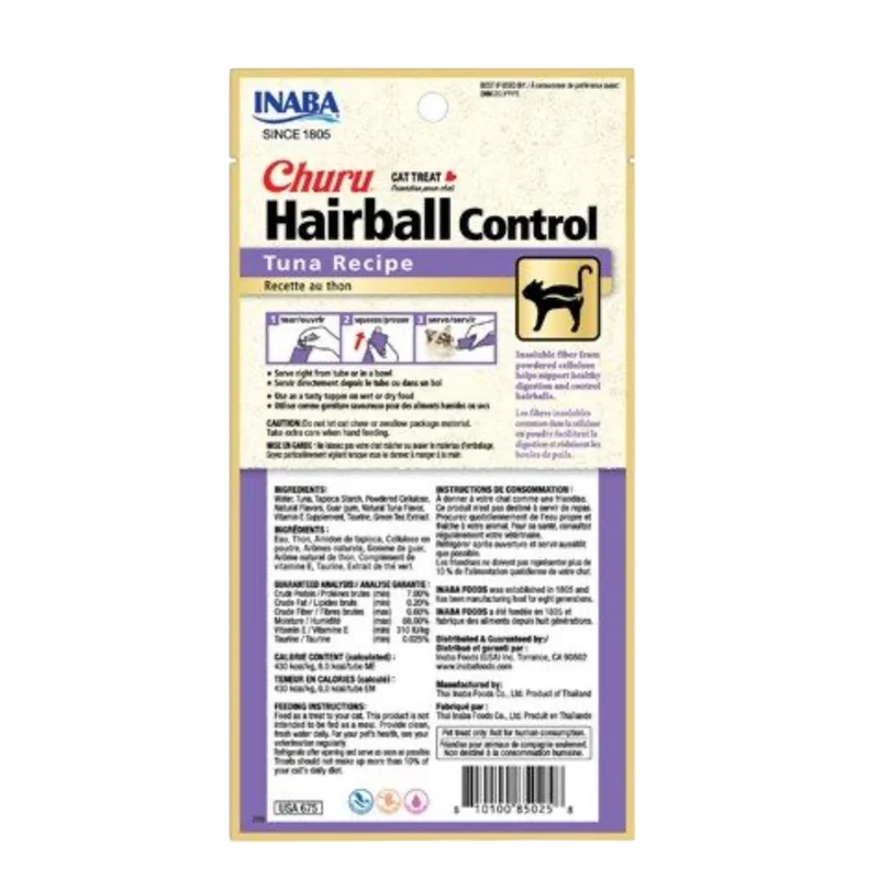 Churu Crema Hairball Control Atún para Gatos