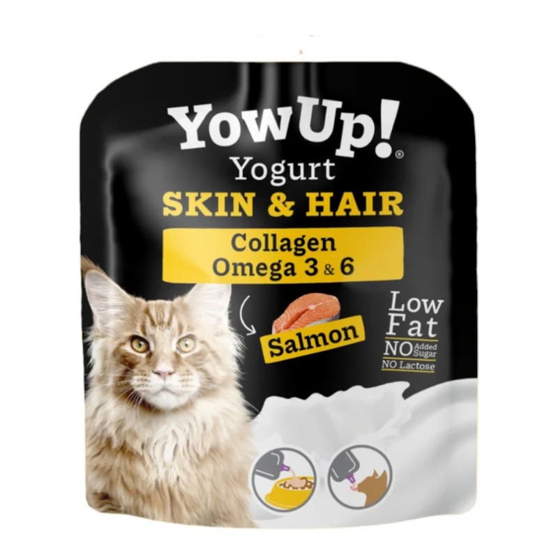 Yowup Yogurt Piel y Pelo para Gatos — Omega 3 y Biotina