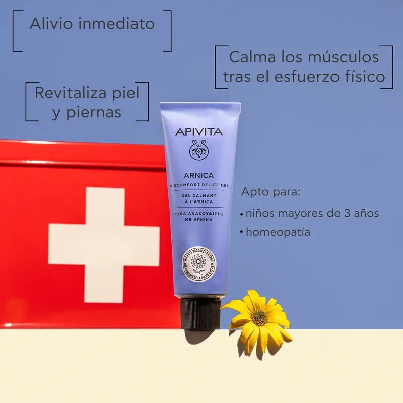 Apivita Cremas Herbales Gel Calmante Con Árnica, 50 ml