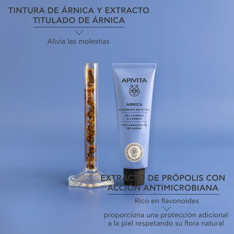 Apivita Cremas Herbales Gel Calmante Con Árnica, 50 ml